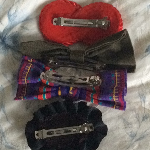 Retro Bow barrettes - Picture 5 of 5